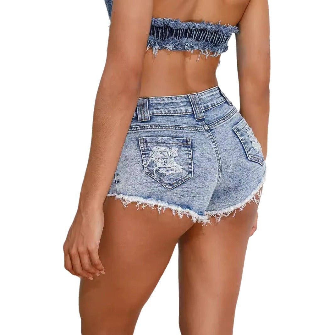 Casual Versatile Ultra Short Denim Shorts