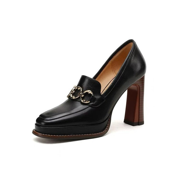 British Retro Casual High Heels For Women