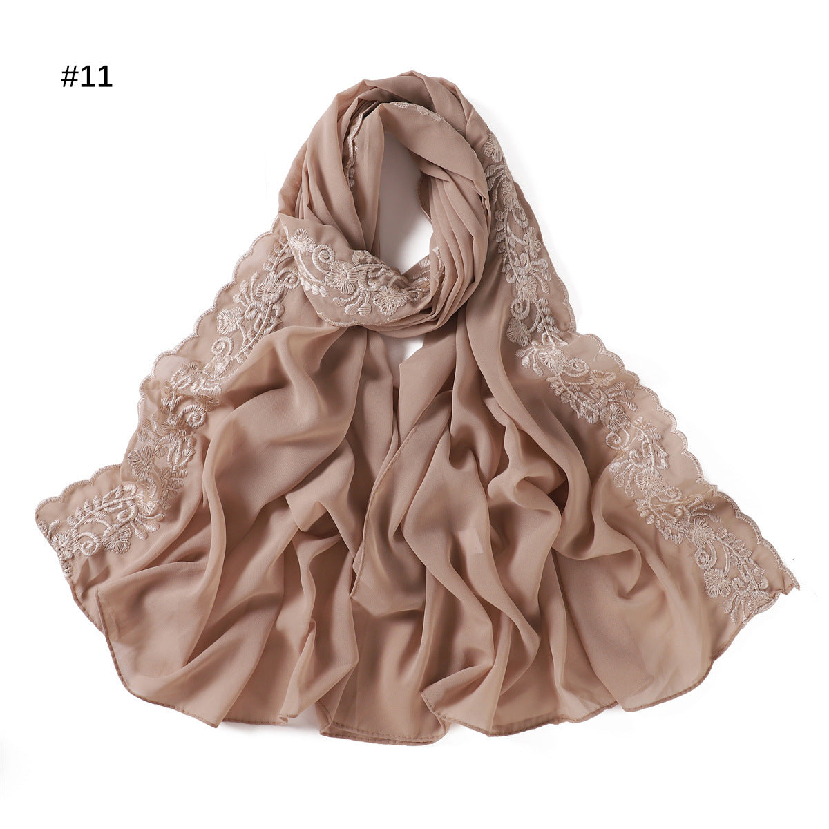 Fashion Solid Color Chiffon Women's Scarf