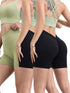 3 Pack High-waisted Butt-lifting Women's Sports Yoga Shorts