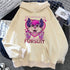 Furry Hoodie Youthful Y2K Pattern Kawaii Athleisure Teen