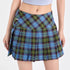 Plaid Skirt Plaid Split High Waist A- Line Skirt