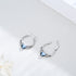 925 Sterling Silver Love Heart Hoop Earrings