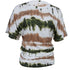 Ladies' Fashionable And Casual Mixed Tie Dye Half Sleeved Versatile T-Shirt Top