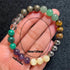 Amethyst Green Dongling Stone Beaded Bracelet