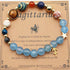 Twelve Constellations Bracelets Natural Stone Beaded Eight Planets