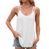 New Solid Color Jacquard Round Neck Women's Bottom And Inner Shoulder Strap Tank Top