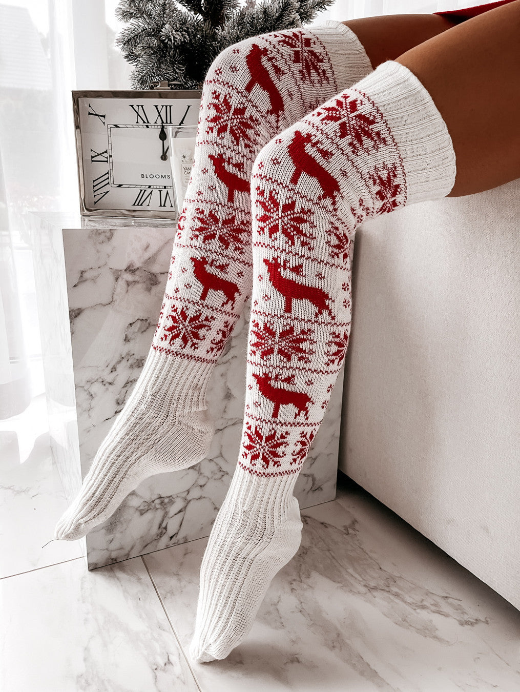 Women Knitted Cotton Woolen Stocking Warm