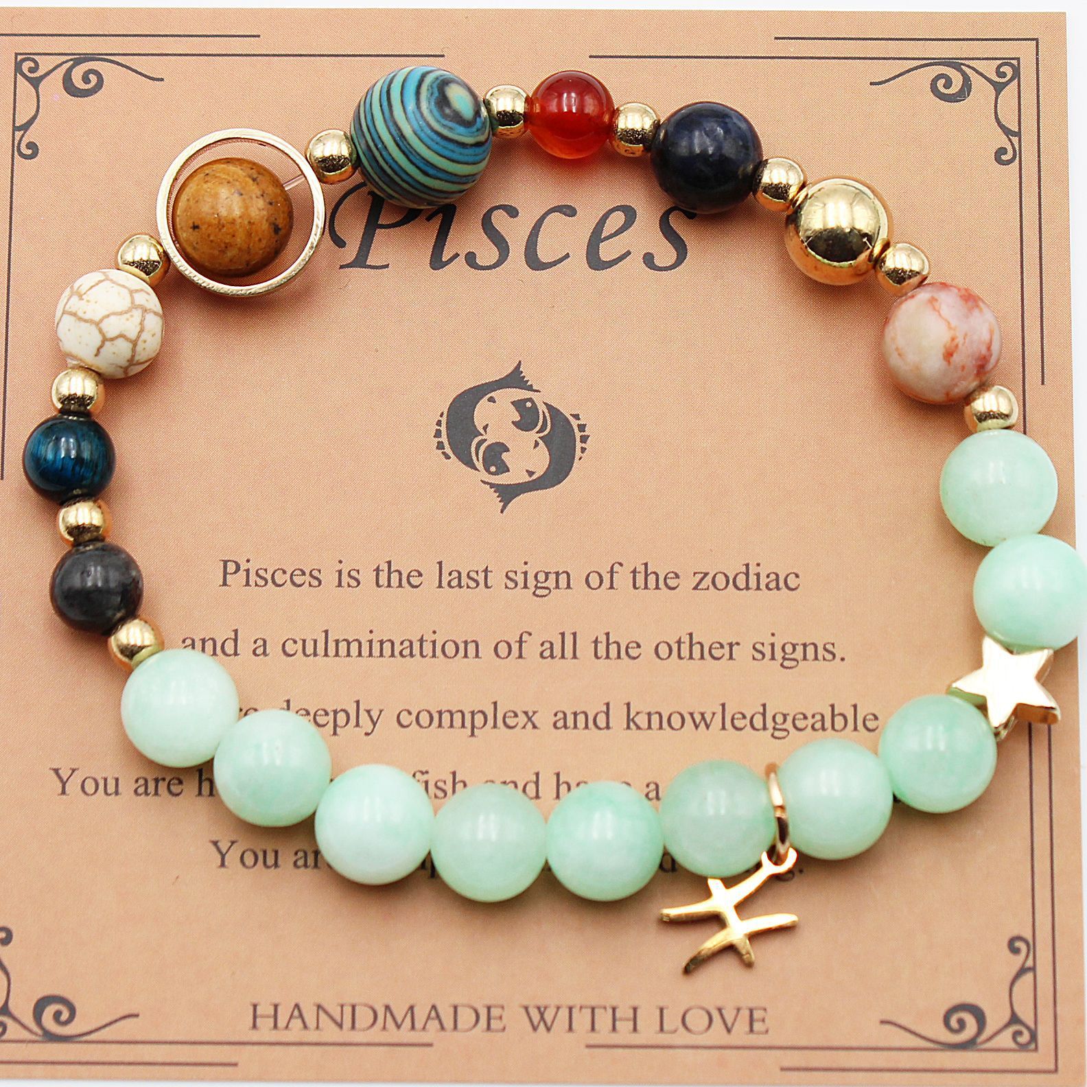 Eight Planets 12 Constellation Bracelet Morgan Stone Beaded Bracelet