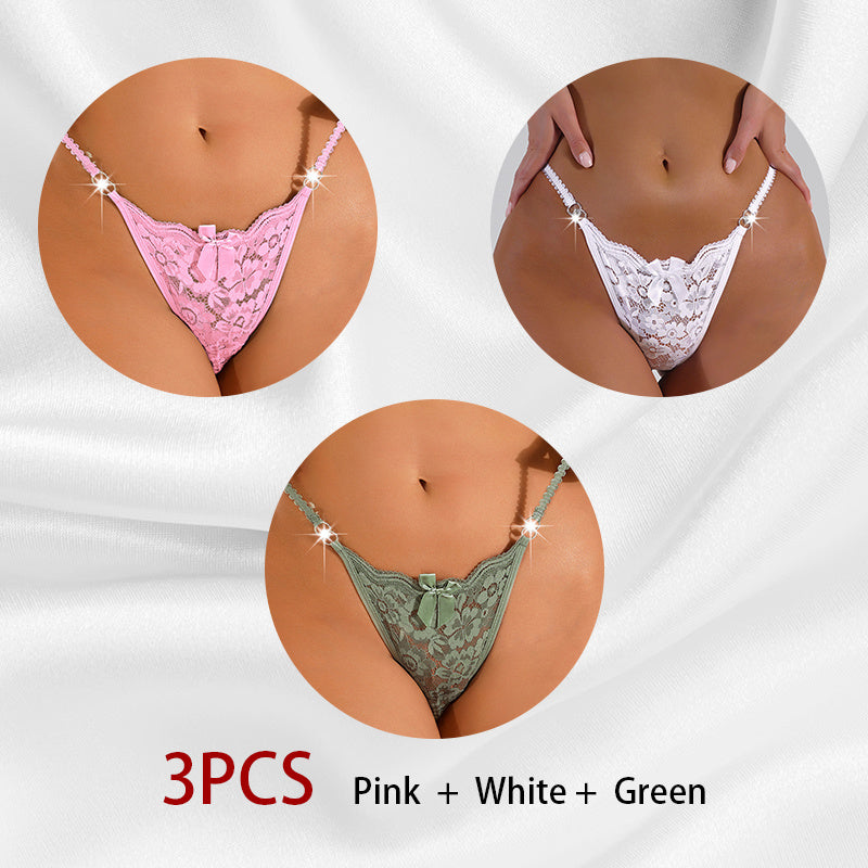 Women's Traceless Thong Lace Panties