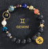 Eight Planets Twelve Constellations Bracelets Frosted Stone Beaded Bracelet