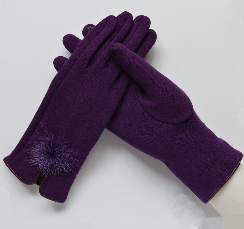 Women's Winter Warm Spun Velvet Gloves