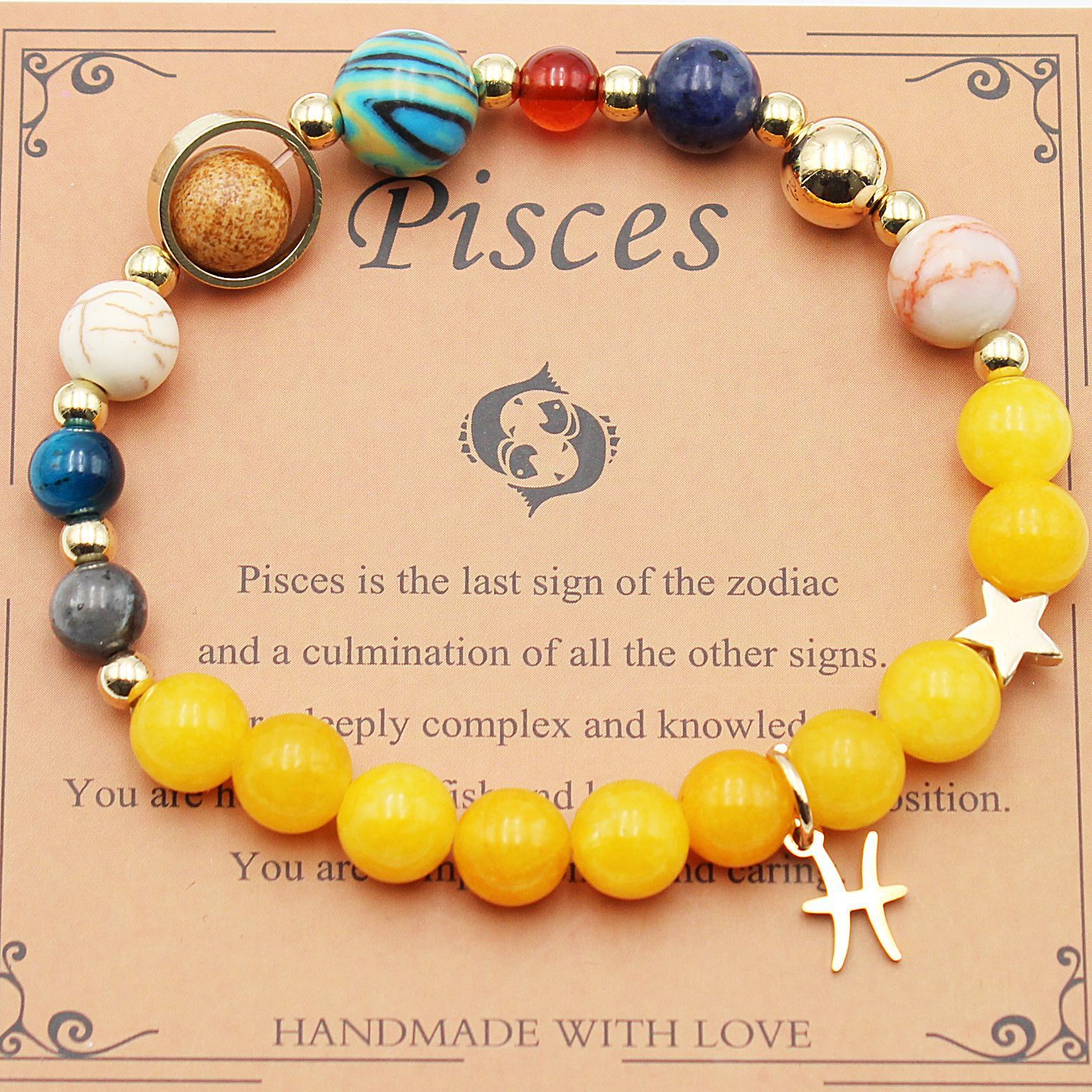 Eight Planets 12 Constellation Bracelet Morgan Stone Beaded Bracelet