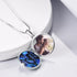 Personalized Flower Photo Locket Necklace