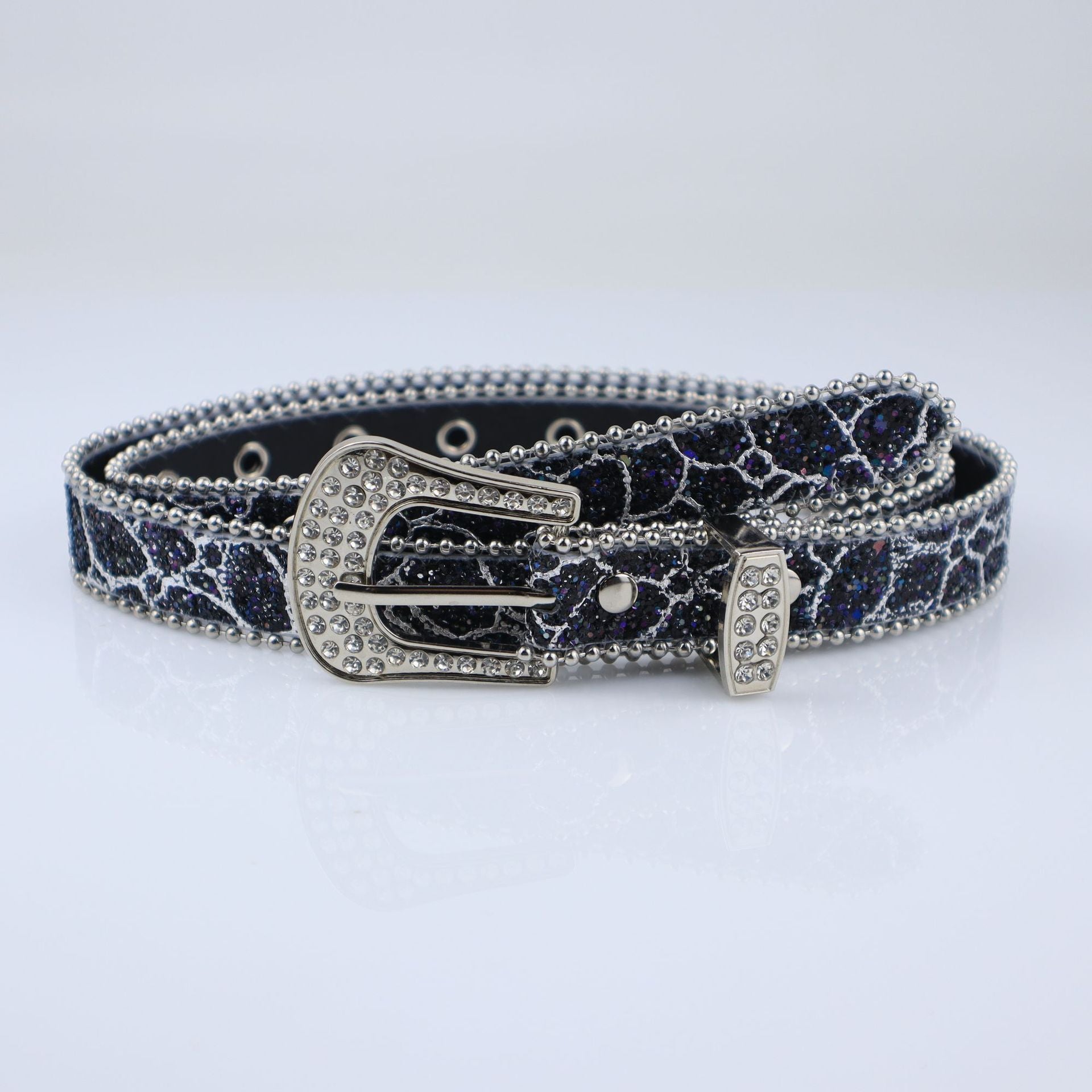 Rhinestone Women's I-style Thin Belt Fashion Personality