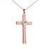 Rose Gold Plated Cross Necklace