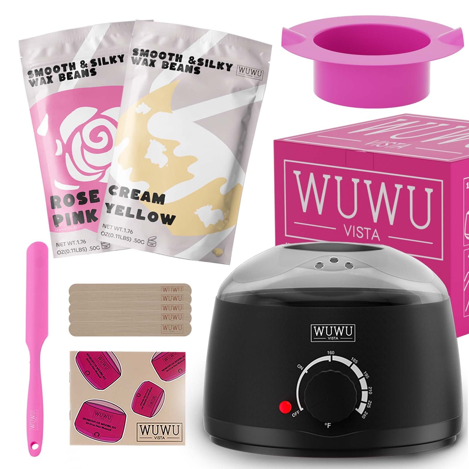 Hair Removal Wax Kit With Wax Melt Warmer Waxing Beads