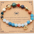 Twelve Constellations Bracelets Natural Stone Beaded Eight Planets