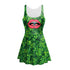 Women's St. Patrick's Day Printed A-line Dress