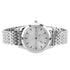 Quartz Men Watch Commercial Dual Date Stylish Classic Quartz Stainless Steel Dress Watch Silver