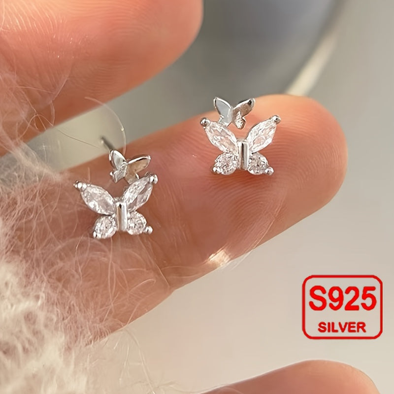 Sterling Silver Butterfly Earrings