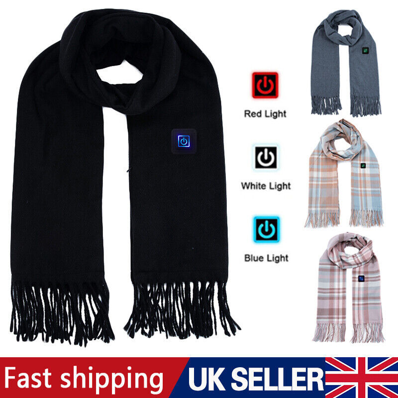 Smart Electric Heated Scarf Winter Neck Warmer Shawl USB