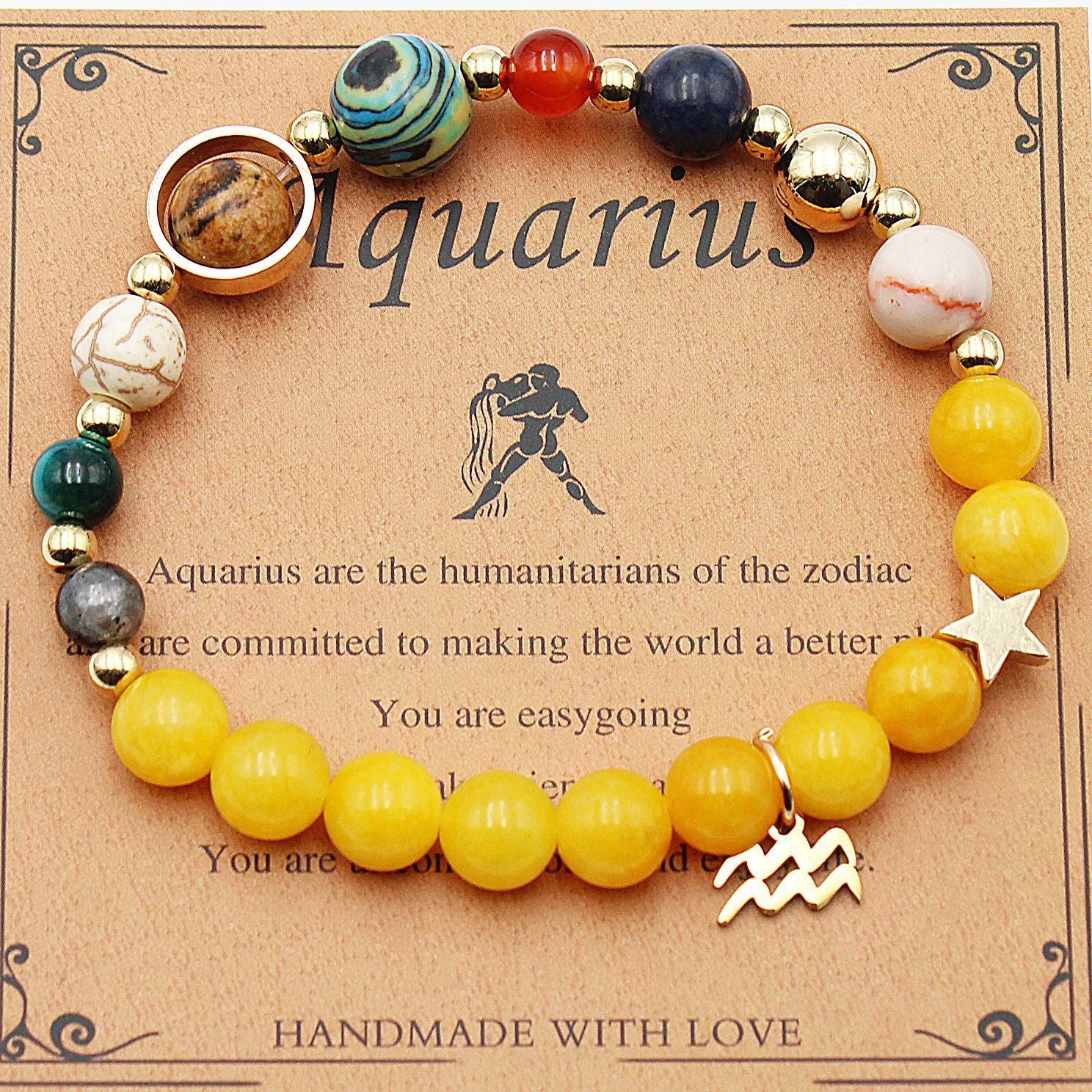 Eight Planets 12 Constellation Bracelet Morgan Stone Beaded Bracelet