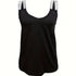Ladies' V-neck Sequined Shoulder Strap Fashion New Solid Color Tank Top