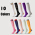 10 Pairs Womens Running Compression Socks  Crew Athletic Hiking