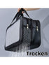 Fashionable Travel Makeup Bag With PVC Lining, Letter Design Handbag Perfect For Gym, Business, Or Travel