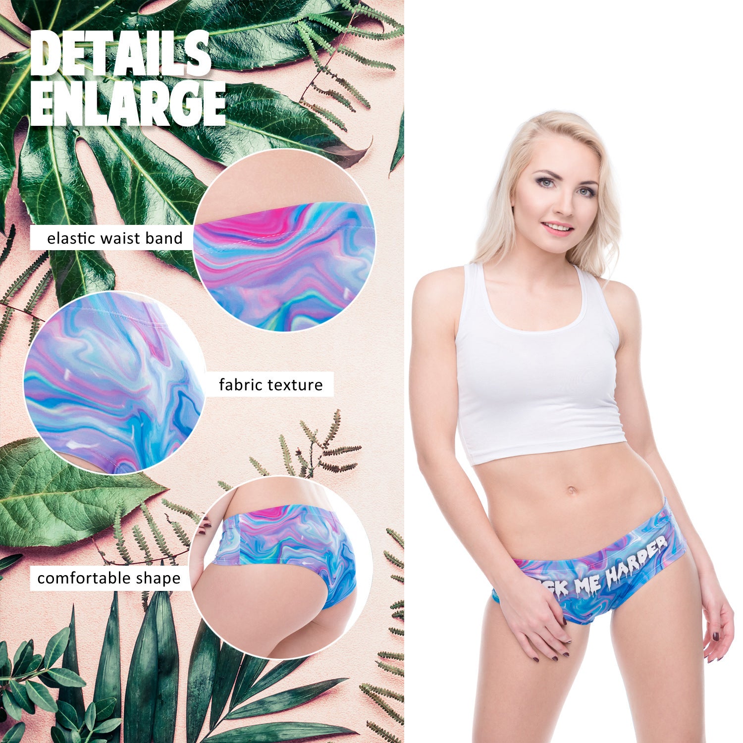 Printed Seamless Breathable Panties