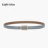 Genuine Leather Black Fashion Belt Fine Decorative One-suit Skirt Suit Jeans
