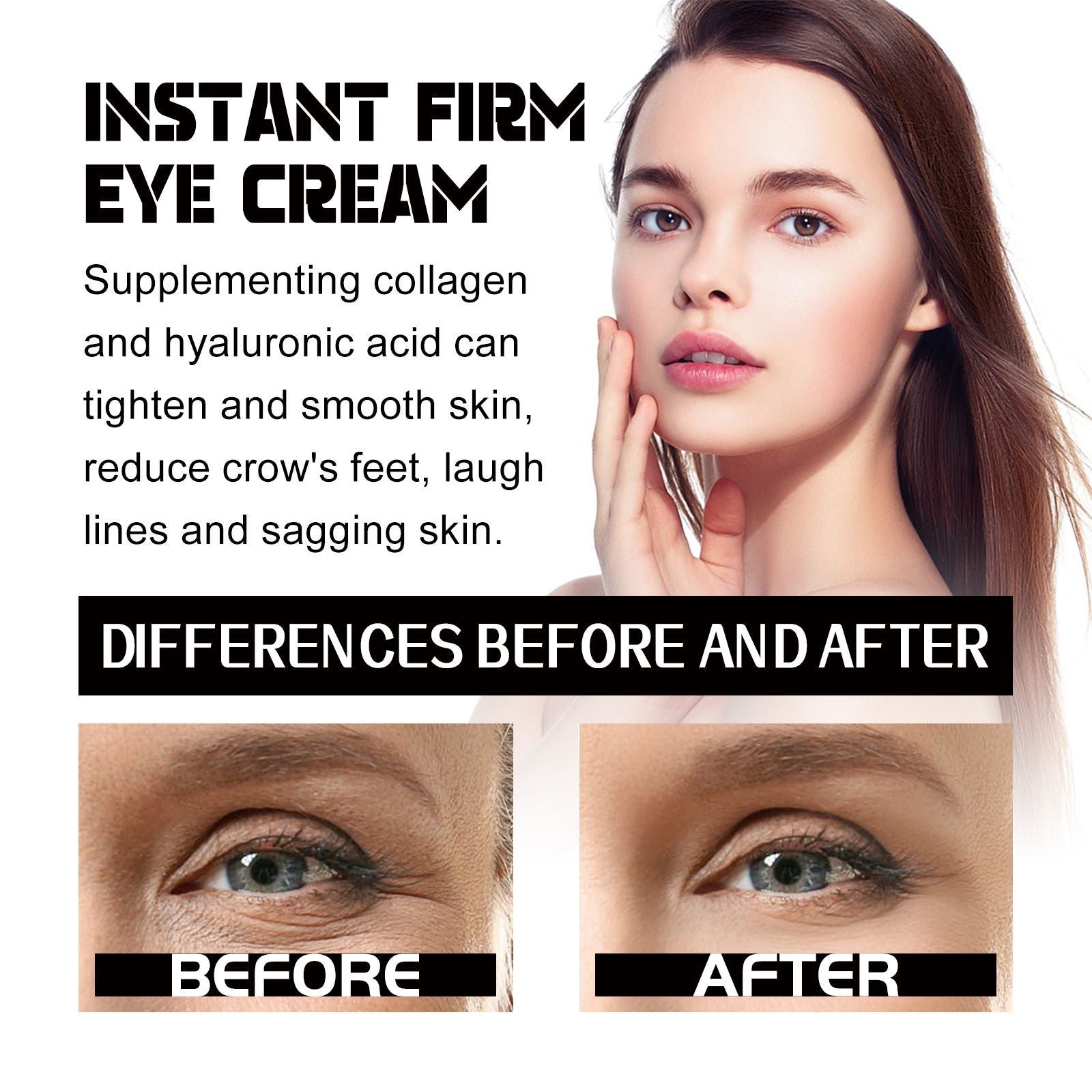 EELHOE Eye Firming & Lifting Cream Fades Fine Lines & Wrinkles Firms & Moisturizes Skin Hydrating Anti-Wrinkle Eye Cream