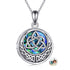 925 Sterling Silver Celtic Knot Photo Locket Necklace