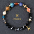 Eight Planets Twelve Constellations Bracelets Frosted Stone Beaded Bracelet