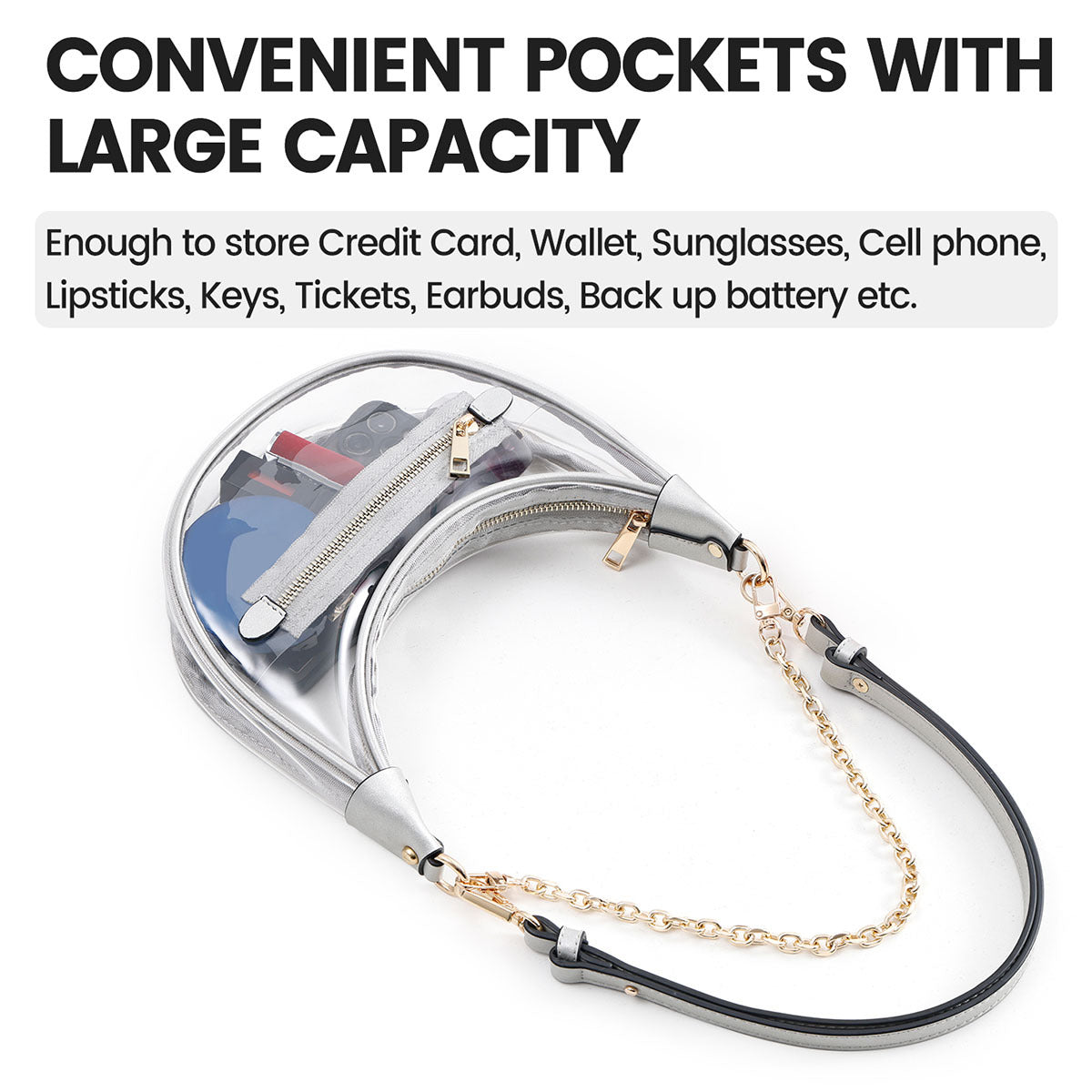 Clear Fanny Pack Crossbody Waterproof With Adjustable Strap