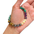 Amethyst Green Dongling Stone Beaded Bracelet