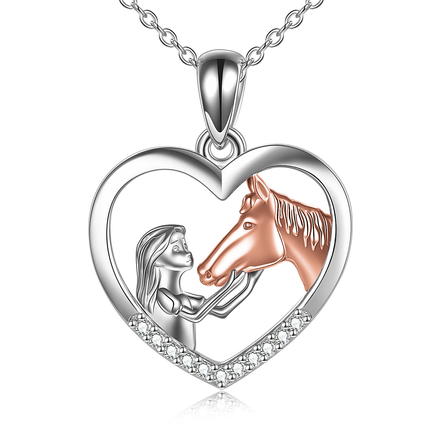 Horse Heart Necklace