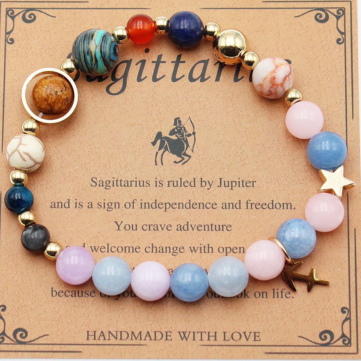 Eight Planets 12 Constellation Bracelet Morgan Stone Beaded Bracelet