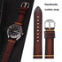 First Layer Cowhide Handmade Leather Watch Strap Vintage Strap 20mm Pin Buckle