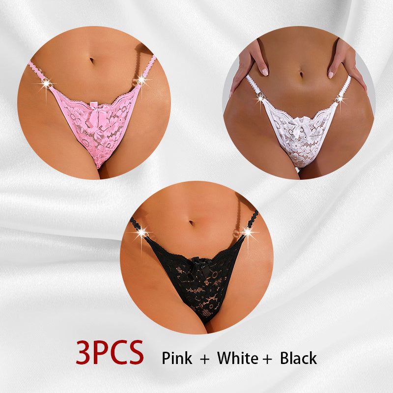 Women's Traceless Thong Lace Panties