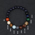 -New Fashion Eight Planets Beaded Bracelet Men's Natural Stone Cosmic Yoga Chakra Solar Bracelet, Jewelry Handmade Bohemian Natural Stones Bracelet