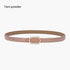 Genuine Leather Black Fashion Belt Fine Decorative One-suit Skirt Suit Jeans