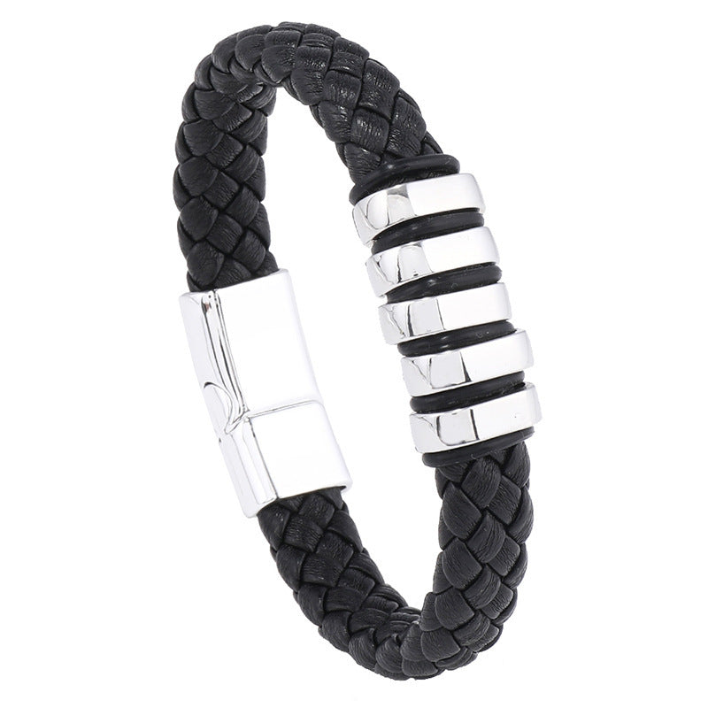 Multi-layer Leather Woven Bracelet Wrist Ring